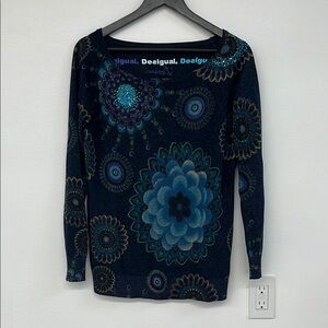Desigual Floral Patterned Sweater